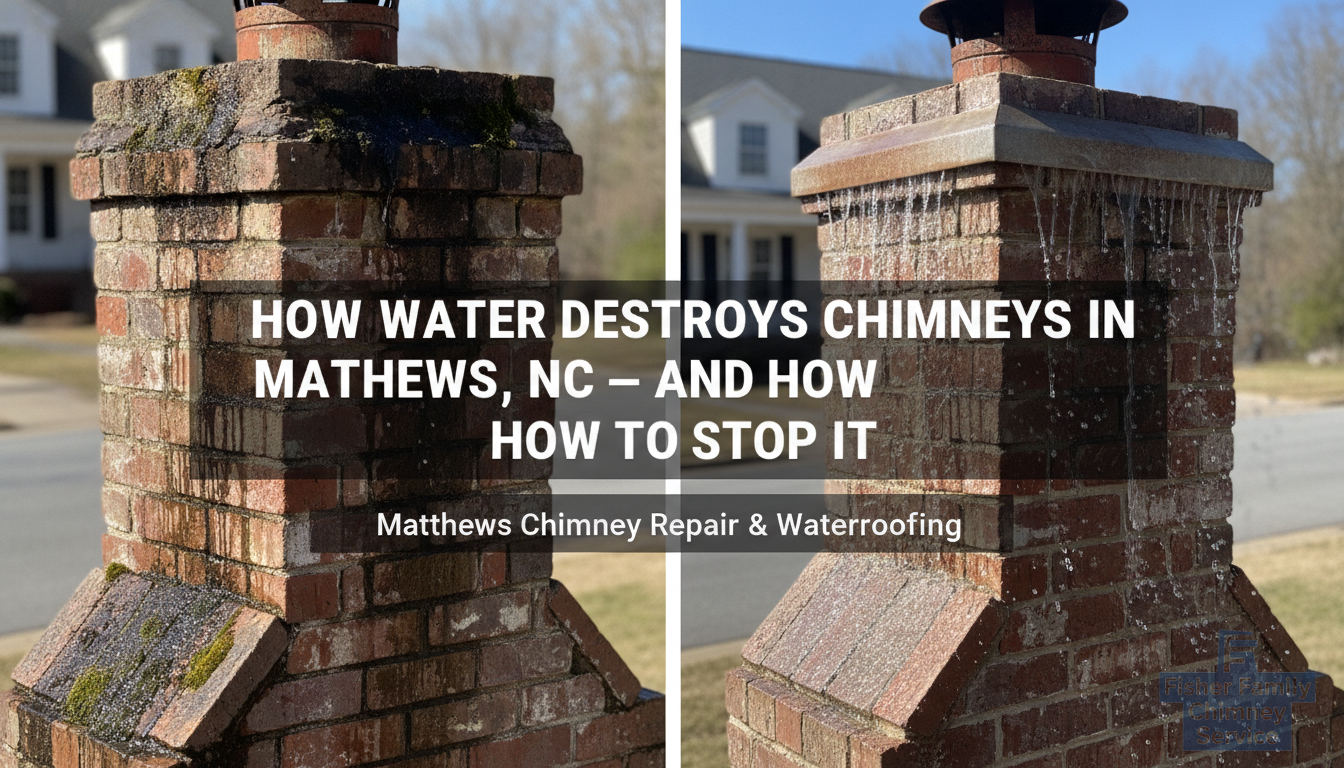 How Water Destroys Chimneys in Matthews, NC — and How to Stop It